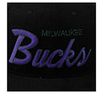 Бейсболка MITCHELL NESS арт. HHSS4797-MBUYYPPPBLCK Milwaukee Bucks NBA (черный)