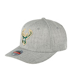Бейсболка MITCHELL NESS арт. HHSS3273-MBUYYPPPGYHT Milwaukee Bucks NBA (светло-серый)