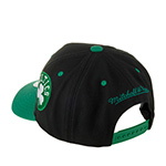 Бейсболка MITCHELL NESS арт. HHSS7310-BCEYYPPPBLCK Boston Celtics NBA (черный / зеленый)