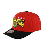 Бейсболка MITCHELL NESS арт. HHSS6642-CBHYYPPPRED1 Chicago Blackhawks NHL (красный / черный)