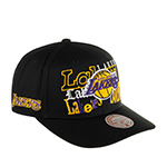 Бейсболка MITCHELL NESS арт. HHSS6572-LALYYPPPBLCK Los Angeles Lakers NBA (черный)