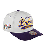Бейсболка MITCHELL NESS арт. HHSS7289-LALYYPPPWHIT Los Angeles Lakers NBA (фиолетовый / белый)