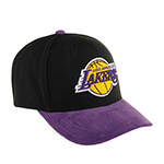 Бейсболка MITCHELL NESS арт. HP7976-LALBLCK Los Angeles Lakers NBA (черный / фиолетовый)