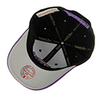 Бейсболка MITCHELL NESS арт. HP7976-LALBLCK Los Angeles Lakers NBA (черный / фиолетовый)