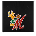 Бейсболка MITCHELL NESS арт. HHSS6278-MBUYYPPPBLCK Milwaukee Bucks NBA (черный)