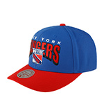 Бейсболка MITCHELL NESS арт. HHSS6643-NYAYYPPPBLUE New York Rangers NHL (синий / красный)