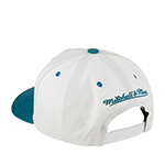 Бейсболка MITCHELL NESS арт. HHSS7286-SJSYYPPPWHIT San Jose Sharks NHL (бирюзовый / белый)