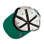 Бейсболка MITCHELL NESS арт. HHSS7286-SJSYYPPPWHIT San Jose Sharks NHL (бирюзовый / белый)