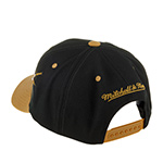 Бейсболка MITCHELL NESS арт. HHSS7311-VGKYYPPPBLCK Vegas Golden Knights NHL (черный / светло-коричневый)