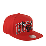 Бейсболка MITCHELL NESS арт. HHSS7646-CBUYYPPPRED1 Chicago Bulls NBA (красный)