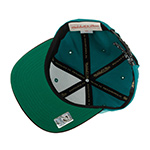 Бейсболка MITCHELL NESS арт. HHSS7298-ADUYYPPPTEAL Anaheim Ducks NHL (бирюзовый / черный)