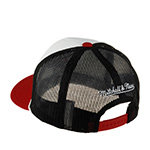 Бейсболка MITCHELL NESS арт. HT8363-CBUWHIT Chicago Bulls NBA (белый / красный)