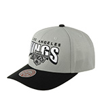 Бейсболка MITCHELL NESS арт. HHSS6643-LAKYYPPPGREY Los Angeles Kings NHL (светло-серый / черный)