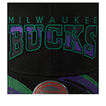 Бейсболка MITCHELL NESS арт. HHSS5813-MBUYYPPPBLCK Milwaukee Bucks NBA (черный)