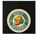 Бейсболка MITCHELL NESS арт. HP8399-SSUBLCK Seattle Supersonics NBA (черный)