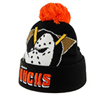 Шапка MITCHELL NESS арт. KTPCDX22016-ADUBLCK Anaheim Ducks NHL (черный / оранжевый)