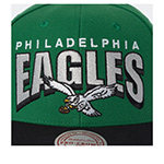 Бейсболка MITCHELL NESS арт. HHSS6641-PEAYYPPPGREN Philadelphia Eagles NFL (зеленый / черный)