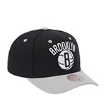 Бейсболка MITCHELL NESS арт. HP8764-BNEBLCK Brooklyn Nets NBA (черный / серый)