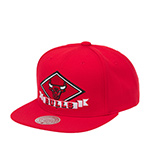 Бейсболка MITCHELL NESS арт. HS9657-CBURED1 Chicago Bulls NBA (красный)