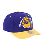 Бейсболка MITCHELL NESS арт. HP8764-LALPURP Los Angeles Lakers NBA (фиолетовый / желтый)