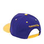 Бейсболка MITCHELL NESS арт. HP8764-LALPURP Los Angeles Lakers NBA (фиолетовый / желтый)