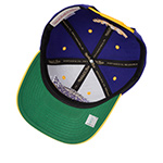 Бейсболка MITCHELL NESS арт. HP8764-LALPURP Los Angeles Lakers NBA (фиолетовый / желтый)