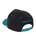 Бейсболка MITCHELL NESS арт. HP9354-SJSBLCK San Jose Sharks NHL (черный / бирюзовый)