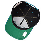 Бейсболка MITCHELL NESS арт. HP9354-SJSBLCK San Jose Sharks NHL (черный / бирюзовый)