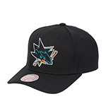 Бейсболка MITCHELL NESS арт. HP9572-SJSBLCK San Jose Sharks NHL (черный)