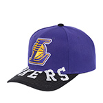 Бейсболка MITCHELL NESS арт. HP10368-LALPURP Los Angeles Lakers NBA (фиолетовый / черный)