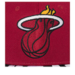 Бейсболка MITCHELL NESS арт. HP10368-MHERED1 Miami Heat NBA (бордовый / черный)