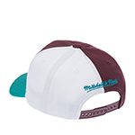 Бейсболка MITCHELL NESS арт. HP10390-ADUPURP Anaheim Ducks NHL (темно-бордовый/бирюзовый)