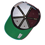 Бейсболка MITCHELL NESS арт. HP10390-ADUPURP Anaheim Ducks NHL (темно-бордовый/бирюзовый)