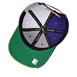 Бейсболка MITCHELL NESS арт. HP10392-LALPURP Los Angeles Lakers NBA (фиолетовый / желтый)