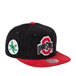 Бейсболка MITCHELL NESS арт. HS10401-OSTBLCK Ohio State NCAA (черный / красный)