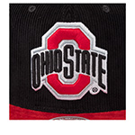 Бейсболка MITCHELL NESS арт. HS10401-OSTBLCK Ohio State NCAA (черный / красный)