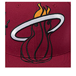 Бейсболка MITCHELL NESS арт. HS10521-MHERED1 Miami Heat NBA (бордовый)