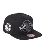 Бейсболка MITCHELL NESS арт. HS9643-BNEBLCK Brooklyn Nets NBA (black)
