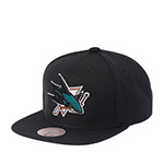 Бейсболка MITCHELL NESS арт. HS8035-SJSBLCK San Jose Sharks NHL (black)