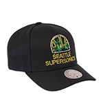 Бейсболка MITCHELL NESS арт. HP9577-SSUBLCK Seattle Supersonics NBA (black)