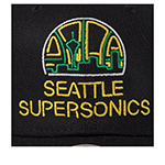 Бейсболка MITCHELL NESS арт. HP9577-SSUBLCK Seattle Supersonics NBA (black)