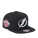 Бейсболка MITCHELL NESS арт. HS8035-TBLBLCK Tampa Bay Lightning NHL (black)
