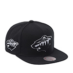 Бейсболка MITCHELL NESS арт. HS8546-MWIBLCK Minnesota Wild NHL (черный)