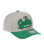 Бейсболка MITCHELL NESS арт. HP14543-BCEGREY Boston Celtics NBA (серый / зеленый)