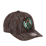 Бейсболка MITCHELL NESS арт. HP15007-BCECAMO Boston Celtics NBA (серый / коричневый)