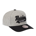 Бейсболка MITCHELL NESS арт. HP14540-LAIGREY Los Angeles Raiders NFL (серый / черный)