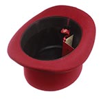 Шляпа CHRISTYS арт. FASHION TOP HAT cwf100006 (красный)