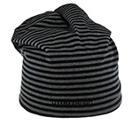 Шапка HAMMABURG арт. 8699903 LONG BEANIE REVERSIBLE JERSEY (серый / черный)