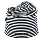 Шапка HAMMABURG арт. 8699903 LONG BEANIE REVERSIBLE JERSEY (белый / синий / серый)