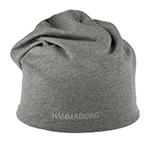 Шапка HAMMABURG арт. 8699903 LONG BEANIE REVERSIBLE JERSEY (белый / синий / серый)